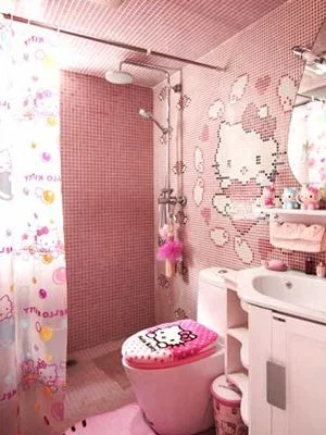 Extremely admirable Hello Kitty tile work.