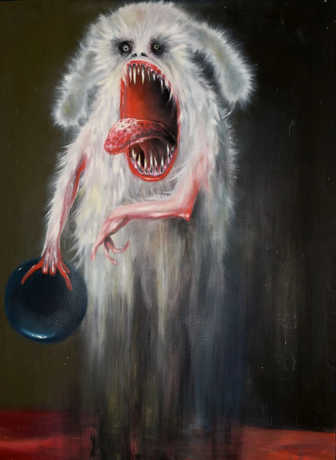rose bowling ball creature.jpeg