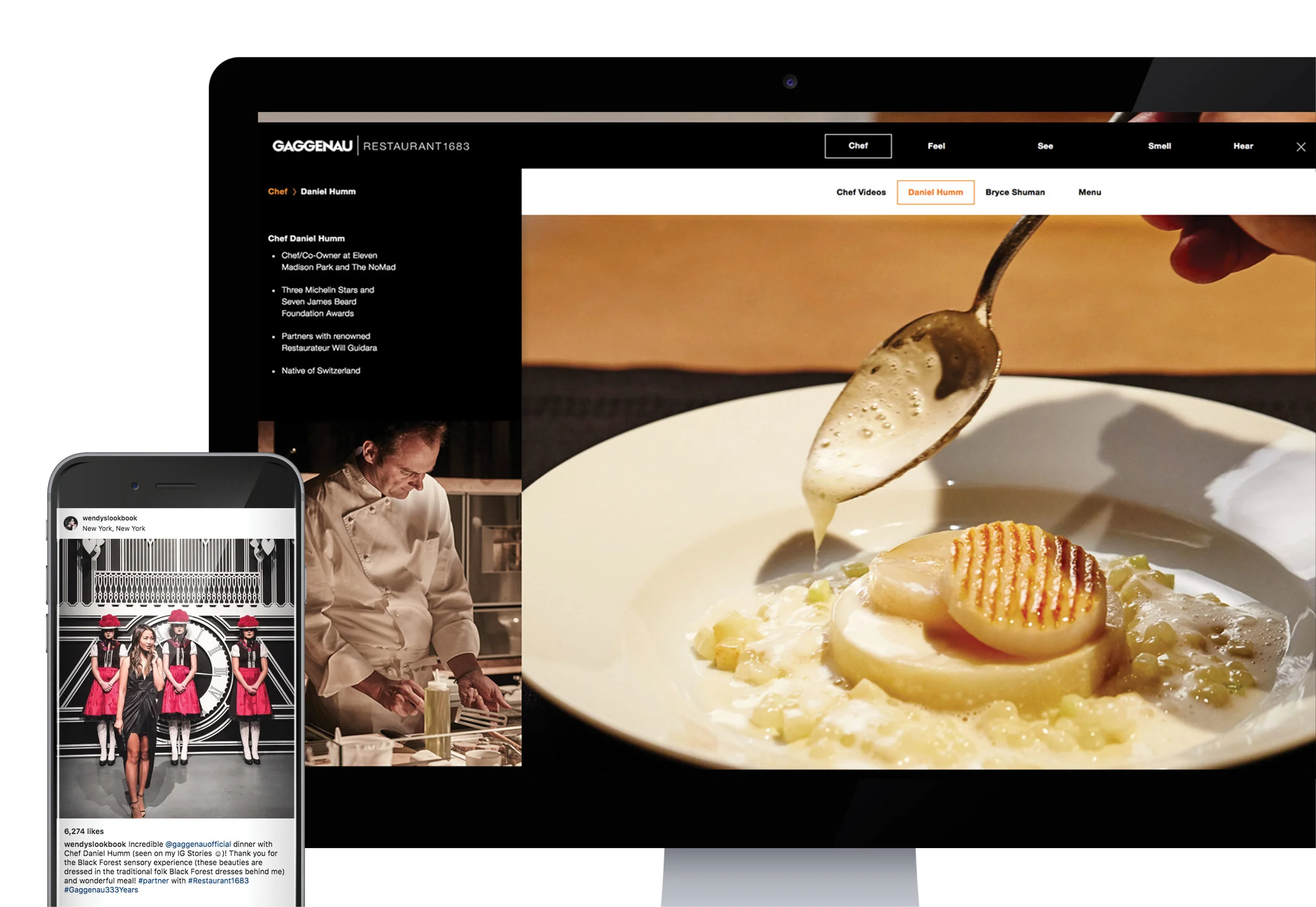 Restaurant 1683's Digital Experience