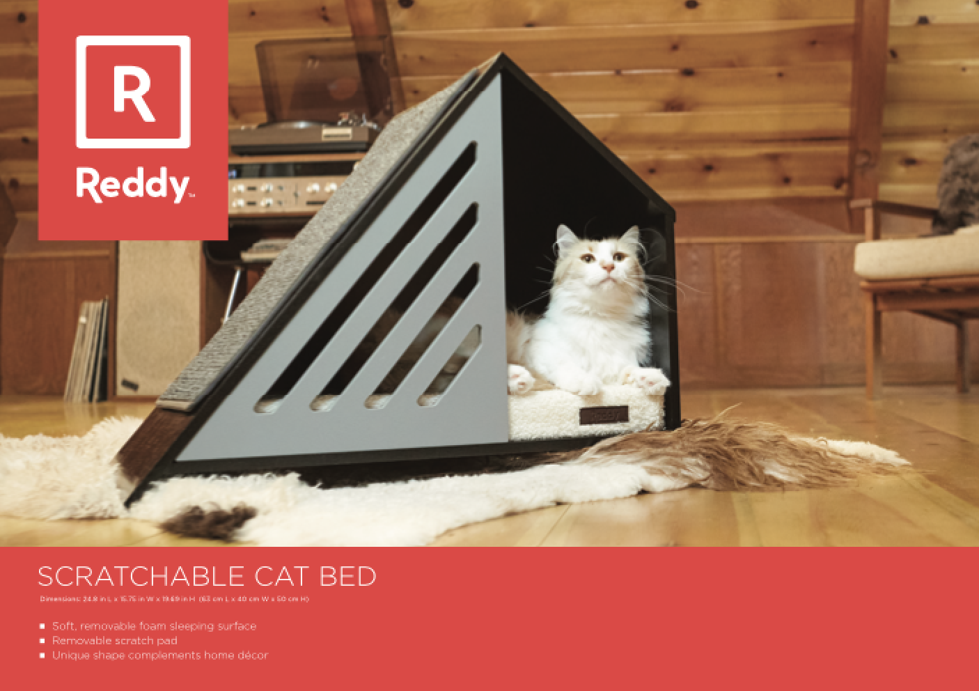 Reddy Cat Scratcher & House