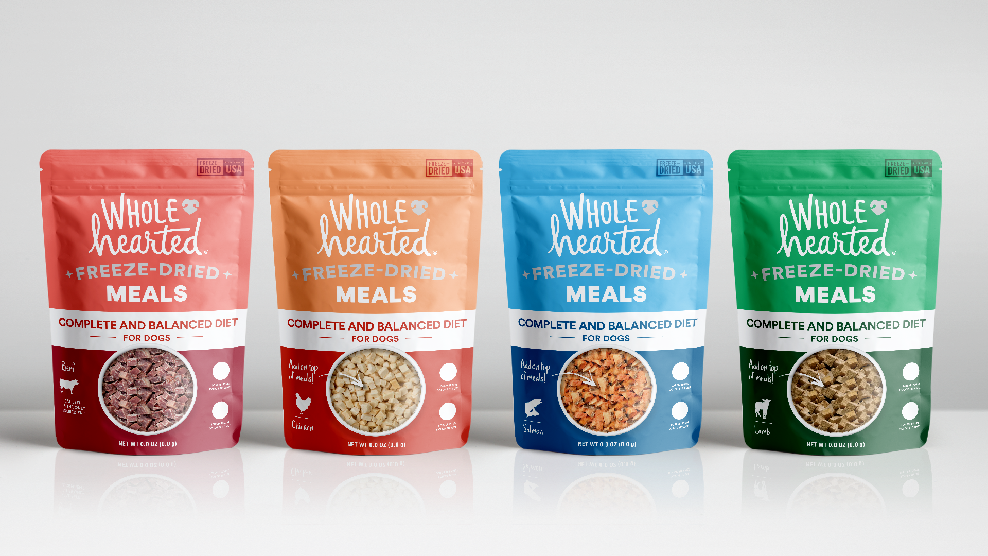 Wholehearted Freeze-Dried Toppers Line-Up