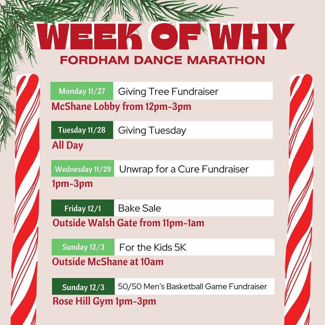 Join us from 11/26-12/2 for our annual Week of Why which starts TODAY!!! All week long be sure to look out for fun events and fundraisers as we kickstart the holiday season and fight childhood cancer! 

Be sure to take a look at all the events happen