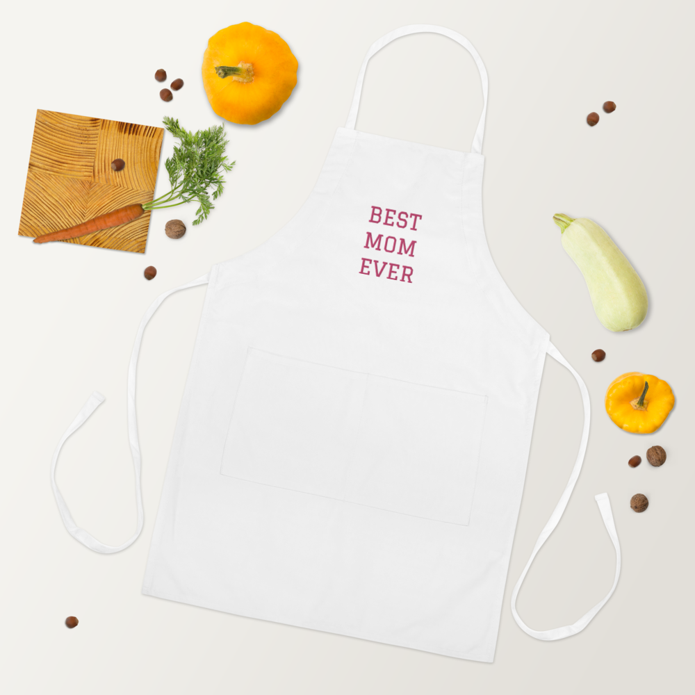Cougar Mom Embroidered White Apron – Cougarwear
