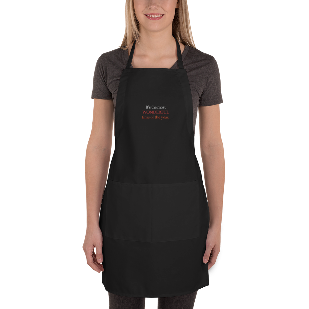 LLG Quote: Best Mom Ever. Black or White Unisex Embroidered Apron. —  Ladies' Life Guide