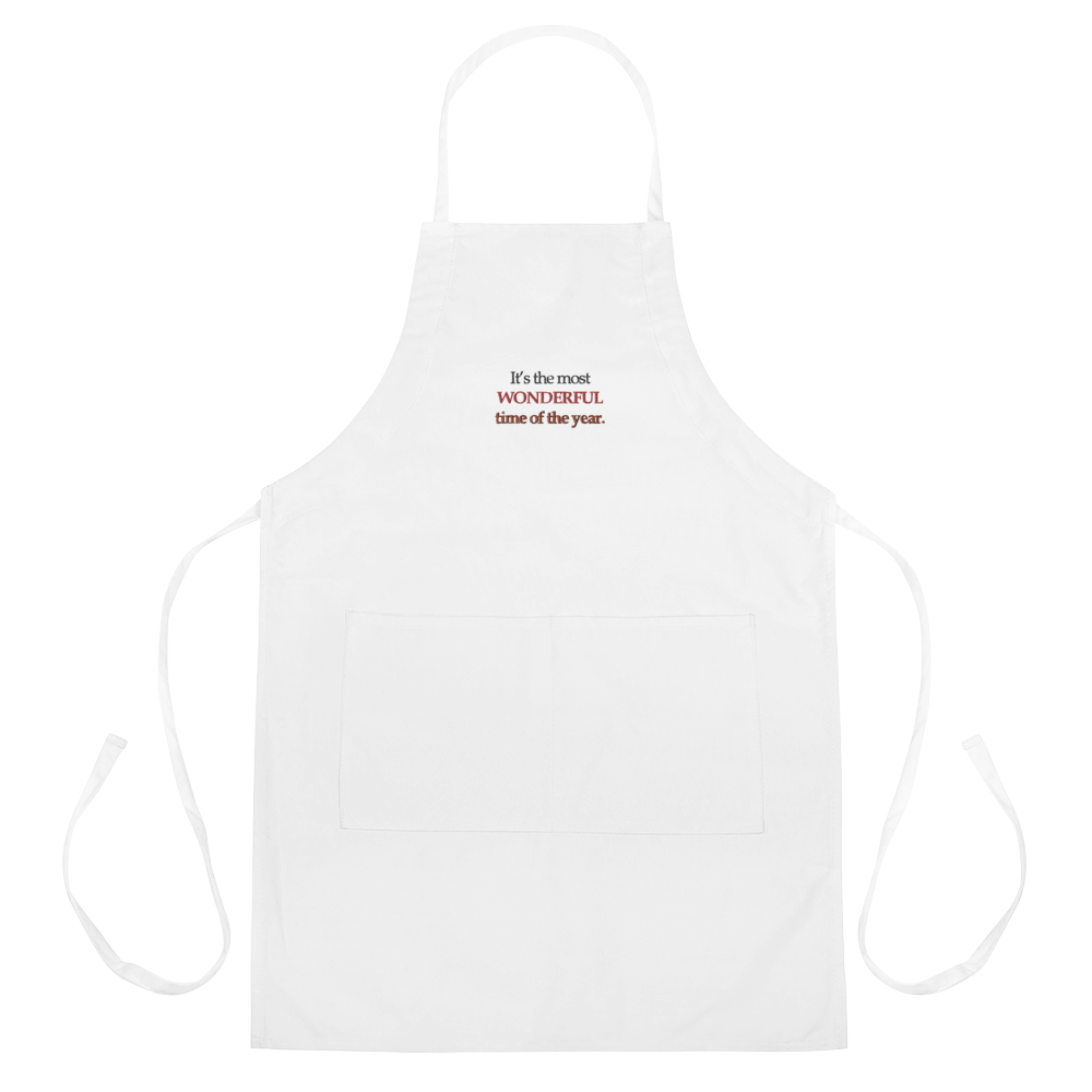 LLG Quote: Best Mom Ever. Black or White Unisex Embroidered Apron. —  Ladies' Life Guide