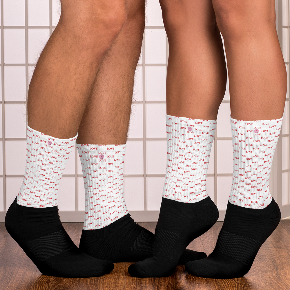 Black & White Cow Print Long Sublimation Socks, High Ankle Socks, Warm –  BELJOUTRENDS