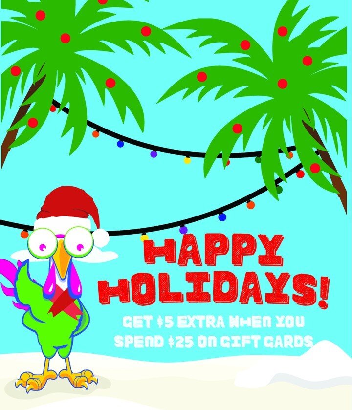 Happy Holidays!🎄 Give the gift that everyone will enjoy this holiday season. 

🛍️ Get a $5 bonus card when you spend $25 on gift card purchases!
See store for gift card details 💳

#happyholidays #papischicken #giftcard