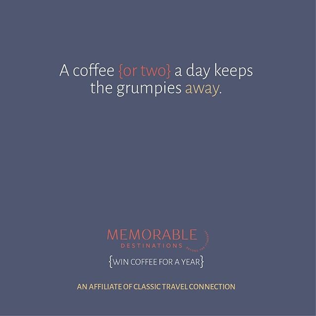 Sometimes Tuesday can be harder than Monday, but with a good cup of coffee you can conquer the world! ☕️☕️ And with our giveaway for today, you could be drinking coffee from around the world for a year. What a way to keep those grumpies away! 
Enter 