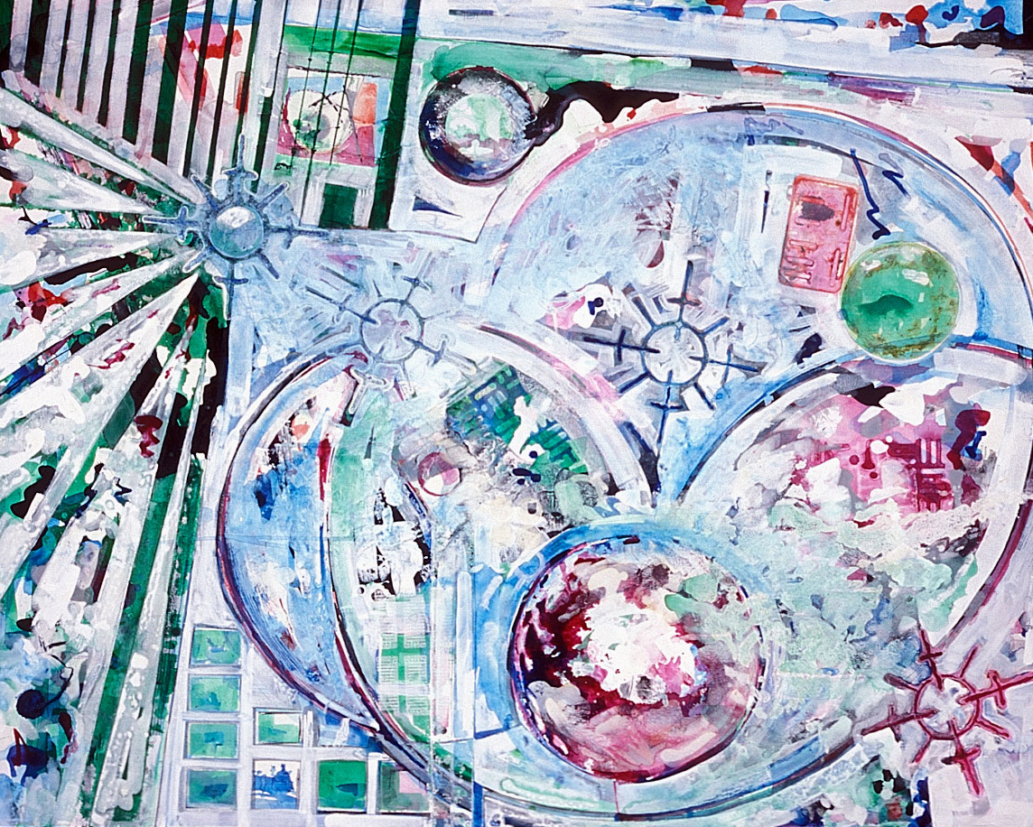 Delivered Datum Acrylic on Canvas on Panel 60” x 48”