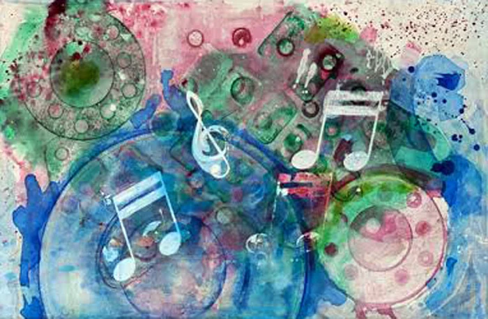 Into the Music Acrylic on Canvas on Board 14” x 22”