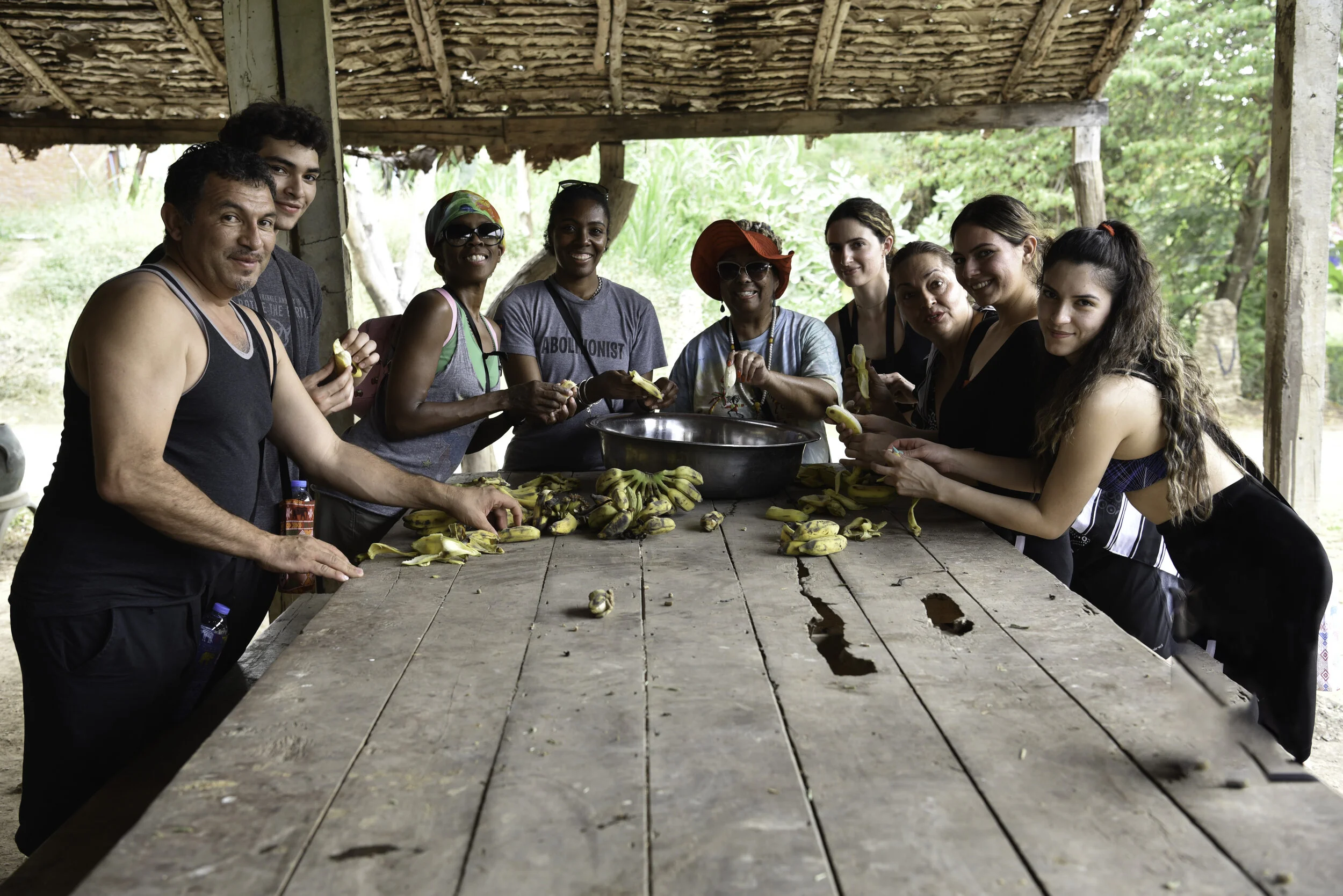 Preparing the Elephants food