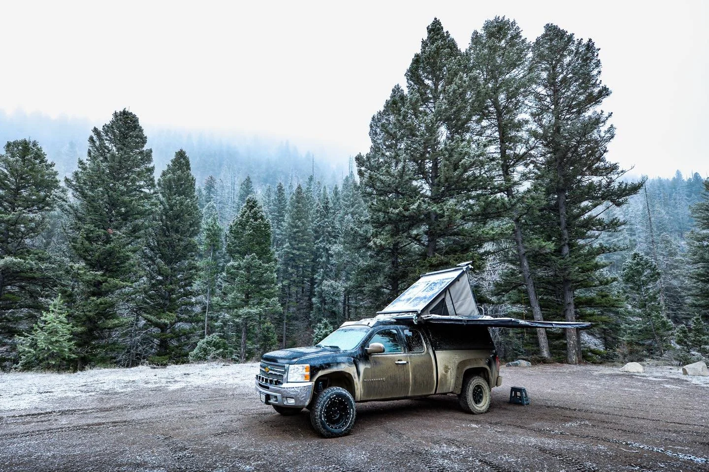 A cold, frosty morning at camp this week after a quick night out to test out the new diesel heater.  Winter is still nowhere to be found, but it at least felt a little bit like it might be on the way on this particular morning!  Crossing fingers for 