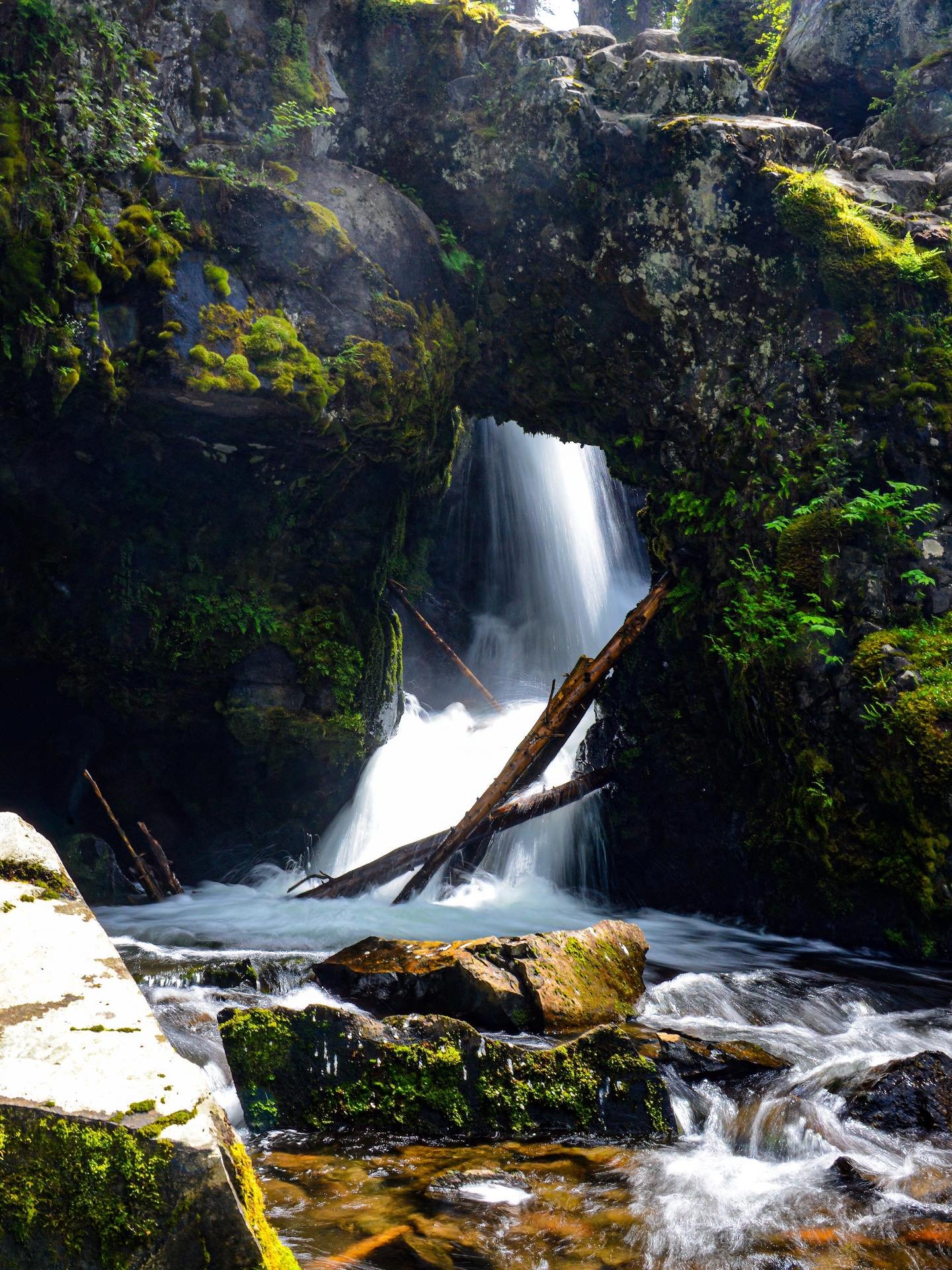 Exploring waterfalls on a family hike in Hyalite Canyon this summer.  This waterfall is always striking and fun to check out no matter how many times I go there!  #waterfall #waterfalls #waterfallphotography #hike #hiking #hikingislife #hikingadventu