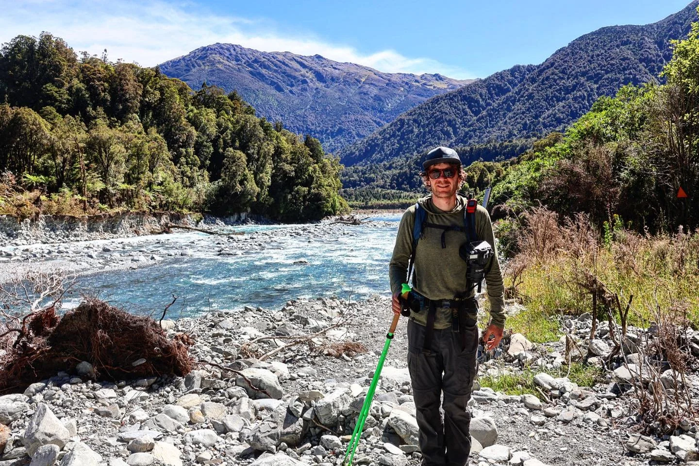 Yours truly pausing for a photo break along the Taipo River.  Hopefully finally getting a little taste of winter, but missing the summer days of New Zealand!  #hike #hikingadventures #newzealand #trampingnz #newzealandtrip