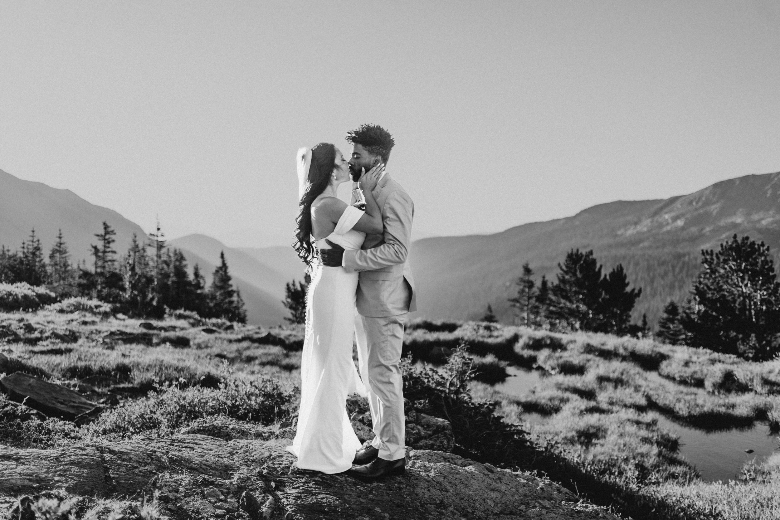 Jeneva and Leon - Indian Peaks - September 26 - Elopement - Black and White 1.jpg