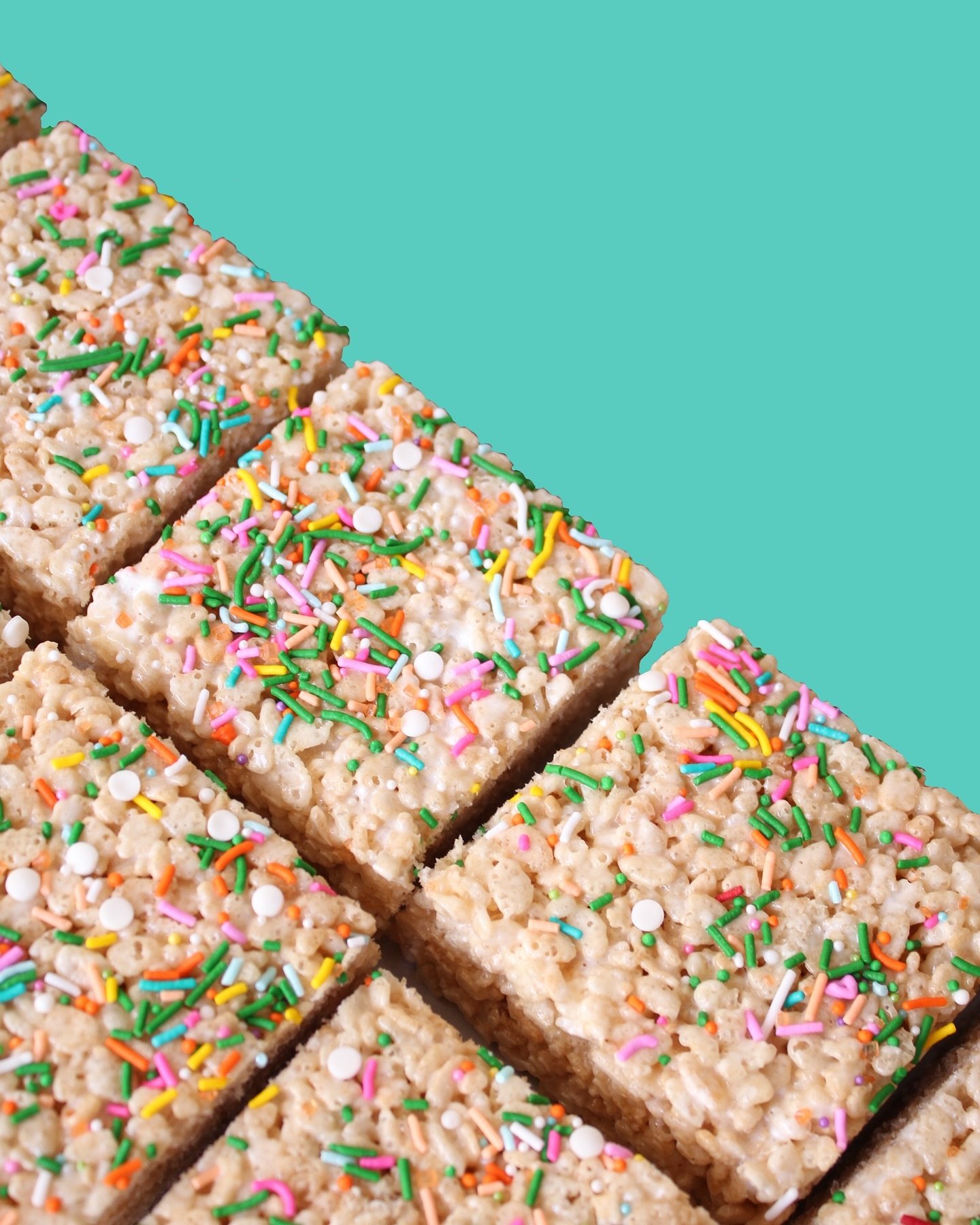 Colorful, crispy, &amp; delicious! A treat no one can resist! Krispies are back in stock on our ordering site for same day pickup ⚡️🌈