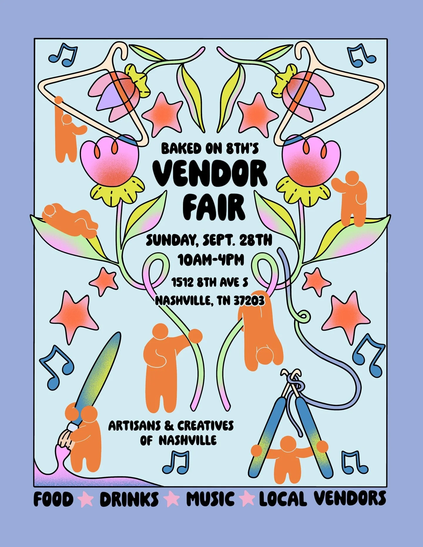 OUR VENDOR FAIR IS OFFICIALLY ONE MONTH AWAY! We are so excited to host our second fair with even more vendors (30+!!!) Food/drink options will be available as well as a variety of so many amazing pieces of artwork, clothing, pottery, &amp; soooo muc