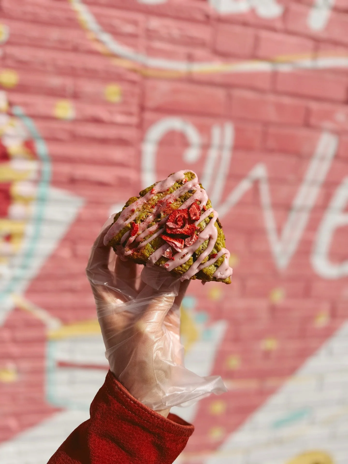 Last few days of our strawberry matcha scone on our menu 😪🍓🍵 I&rsquo;m not crying you are!! 
BUT GOOD NEWS! Our fall menu is dropping tomorrow! We are bringing back your fall favs + some new flavors &amp; we can&rsquo;t wait for you guys to try it