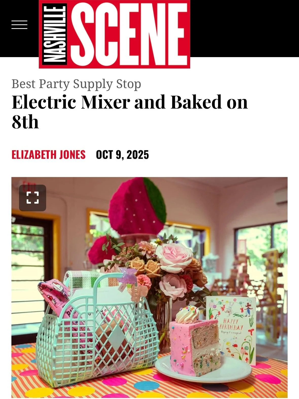 Pinch us!!! 🥲🫶
Thank you so much to everyone who voted us to number one for Best Cake Baker, third for Best Dessert, and third for Best Bakery!! 🥹 We are so honored to be alongside such wonderful bakeries! We also wanna thank @nashvillescene for f