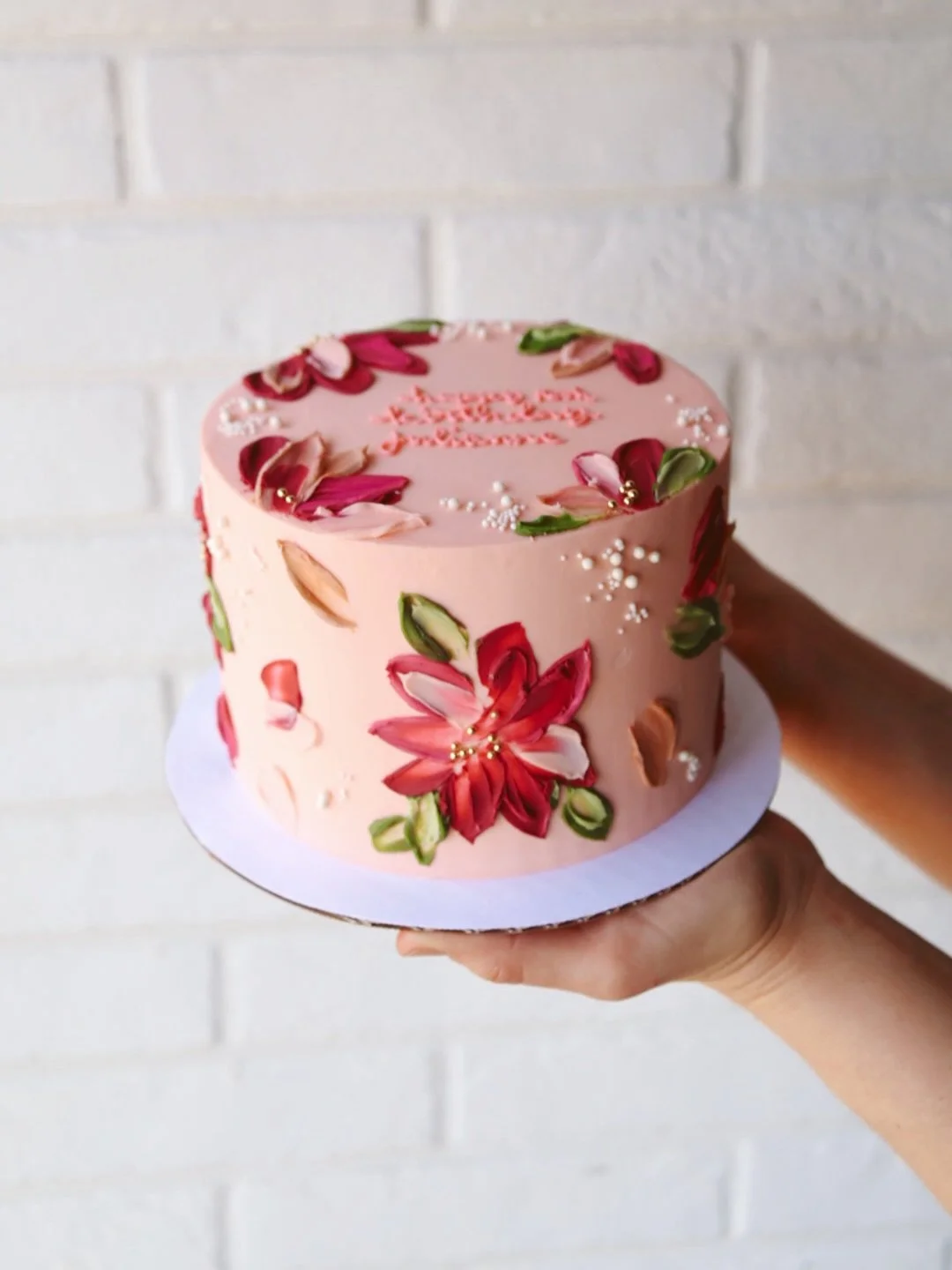 It&rsquo;s all in the details 🌸🌷🌸

#bakedon8th #nashville #bakery #cake #customcake