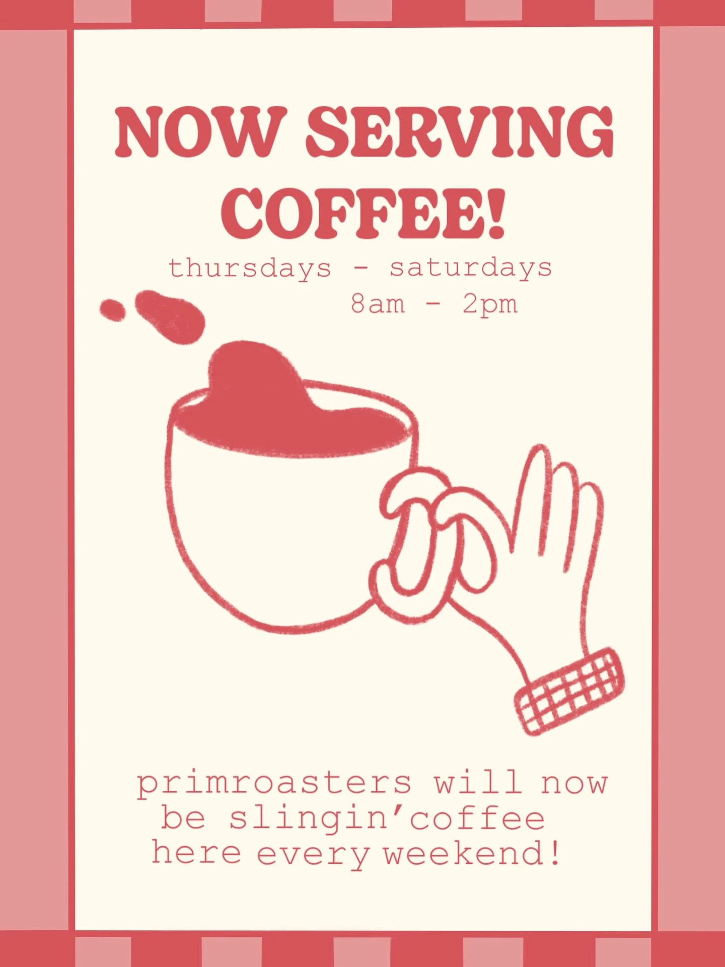 @primroasters is back again but this time she&rsquo;s staying EEEKKK!!! 🕺☕️⚡️We are soooo excited to announce that she is going to be popping up at the front of our shop to offer you guys an amazing coffee menu every weekend from 8am-2pm! 💕 Everybo