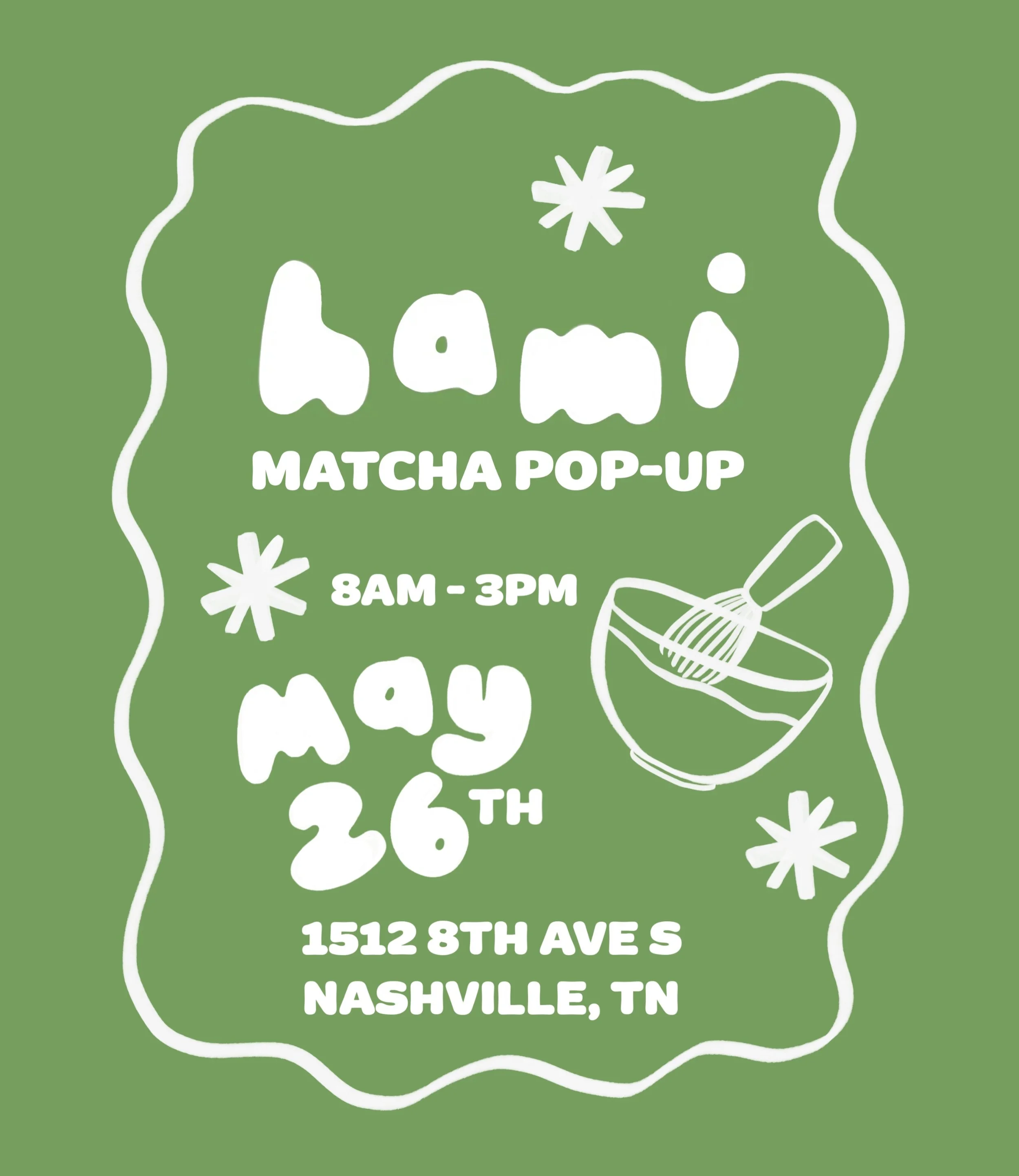 HAMI CAFE x BAKED ON 8TH THIS UPCOMING TUESDAY (5/26)! 🍵🤩
Our friends at Hami are popping up in our parking lot from 8am-3pm &amp; it&rsquo;s extra special because they are celebrating the owner Michael&rsquo;s birthday!! We&rsquo;ll also be sellin