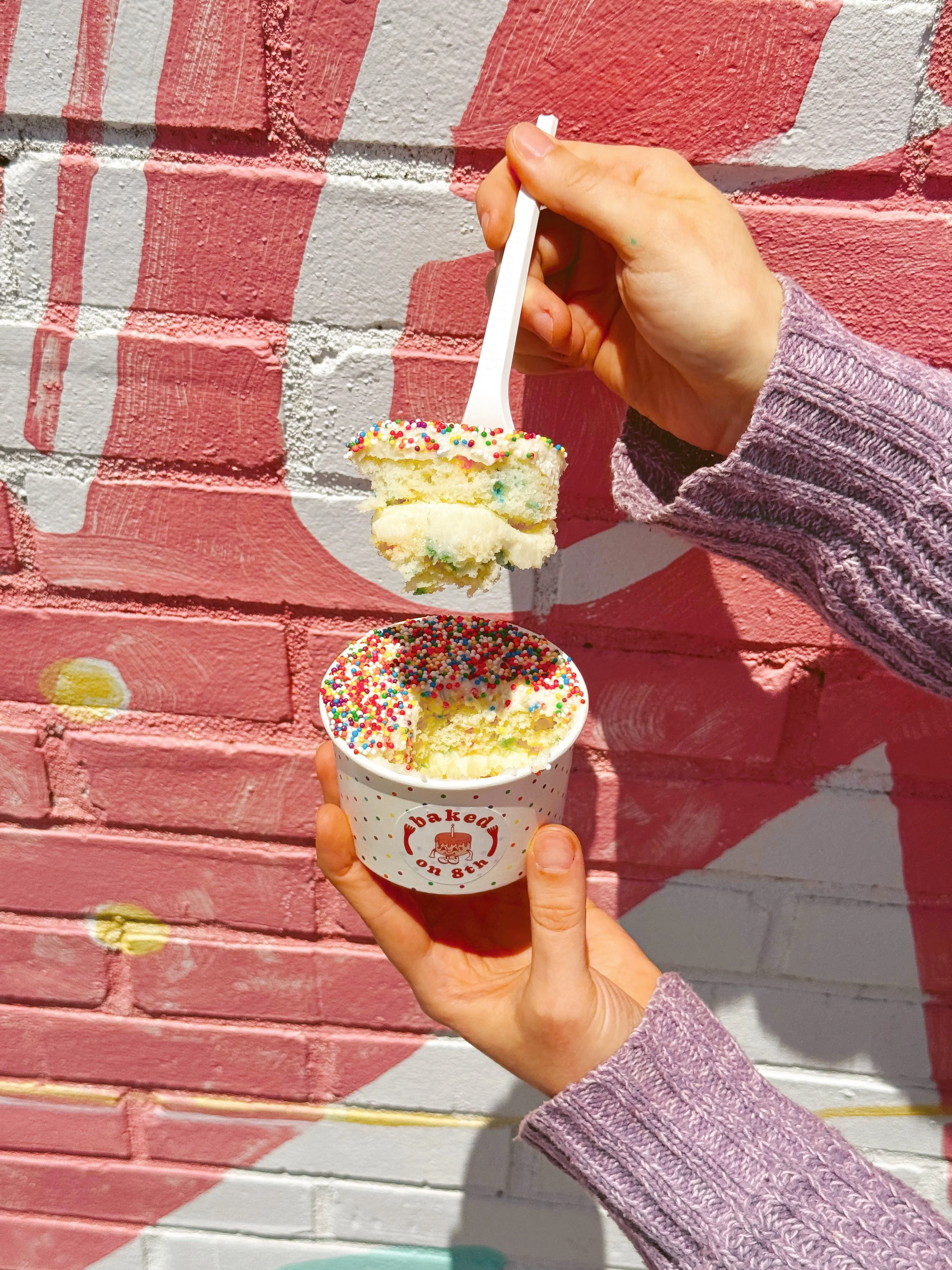 Hi it&rsquo;s Katherine (I&rsquo;m back!) to announce that we just put a (very mini) restock of the dot cakes out!! VERY limited! VERY delicious! VERY satisfying! Come &amp; grab one!! 🌈 (Limit ONE per person!)