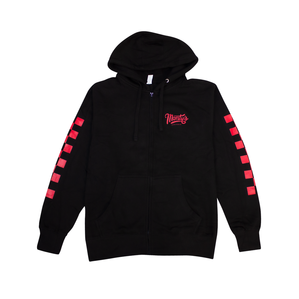 Classic Monty's Zip-Up Hoodie — Monty's Good Burger