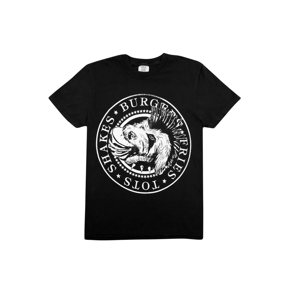 Mohawk Monty Ramones T-Shirt — Monty's Good Burger