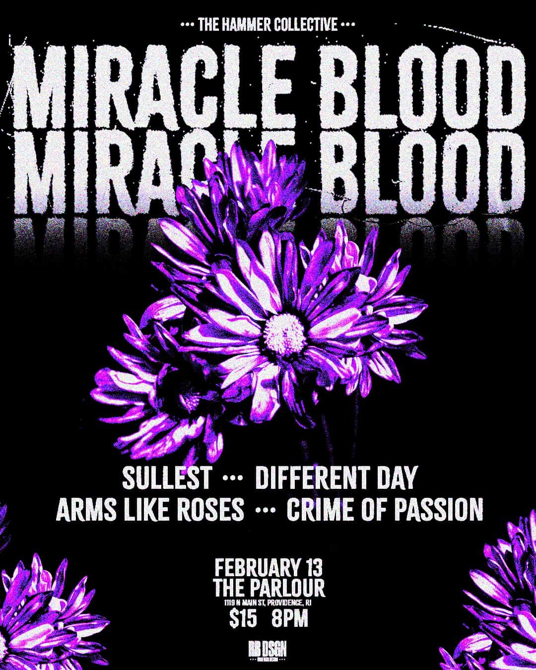 Miracle Blood / Sullest / Different Day / Arms Like Roses / Crime of Passion