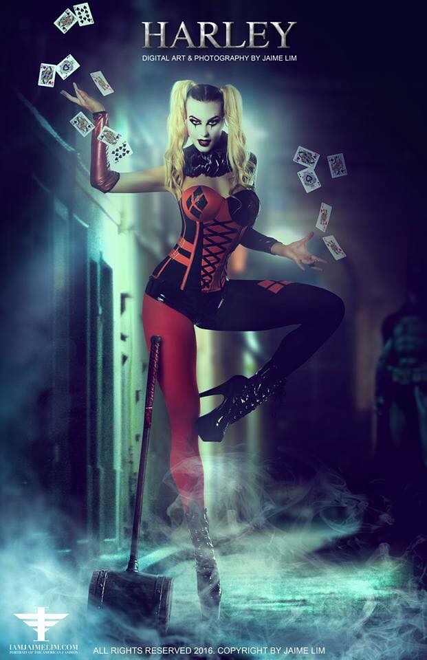 Harley Quinn Marketing campaign makeup