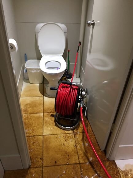 Jet Drain cleaner used to unblock the toilet