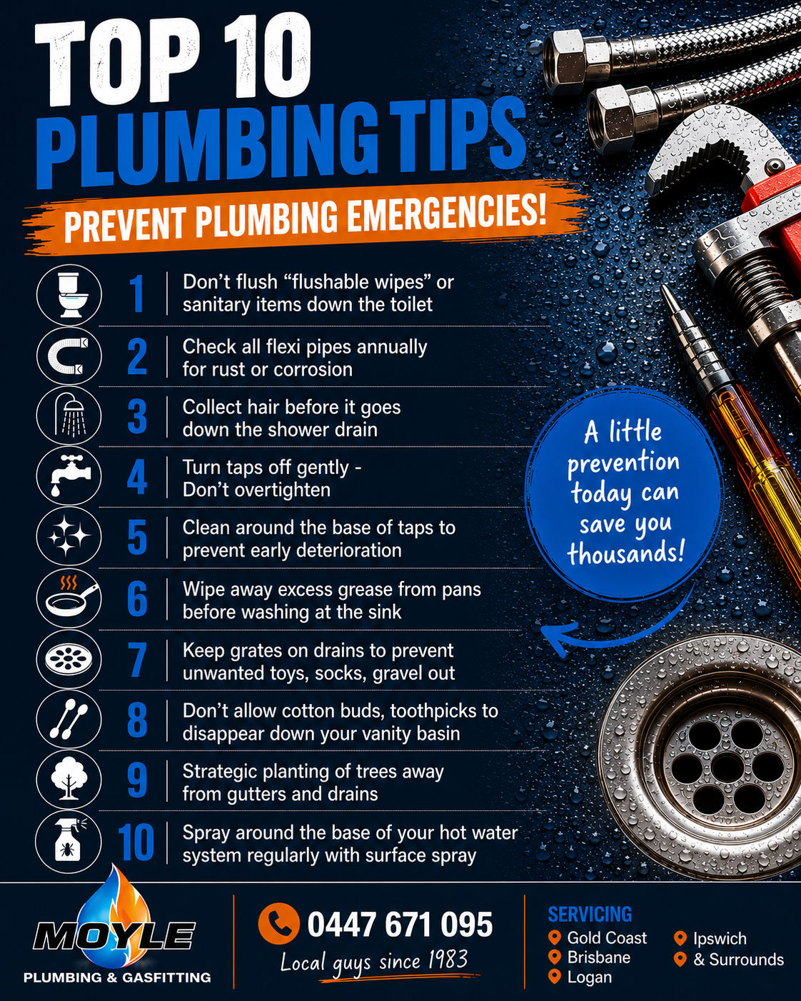 Top 10 Plumbing Tips to Help Prevent a Plumbing Emergency