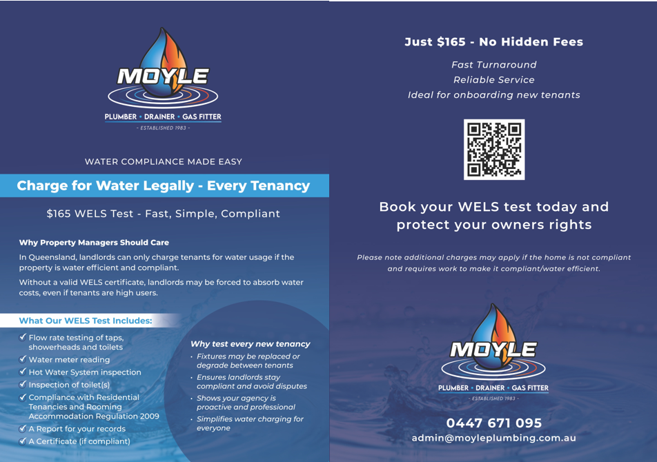 Book Water Efficiency Test $165