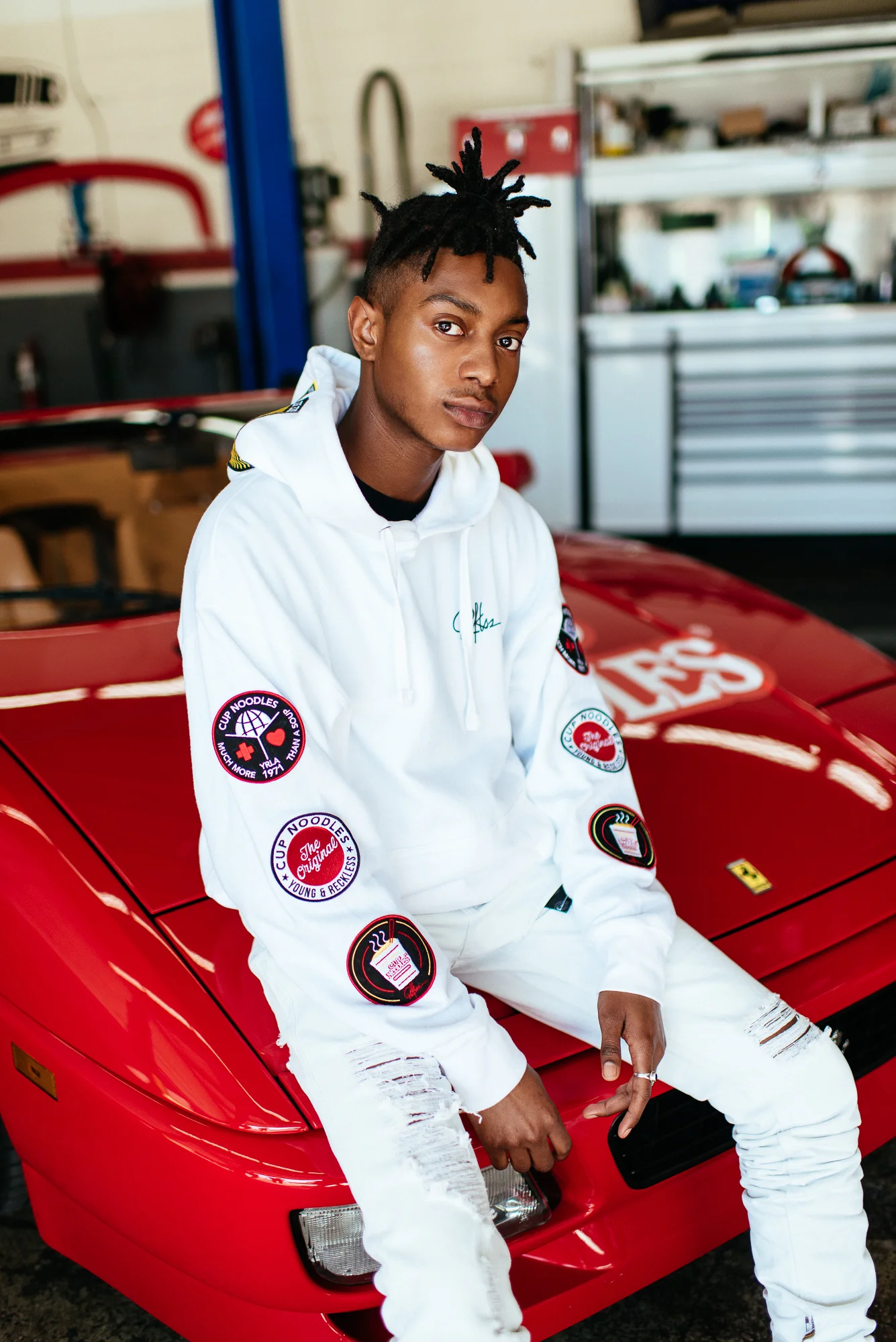  We tapped our favorite high fashion model Shamari Maurice for the lookbook. Bridging high fashion and streetwear is a staple for Young &amp; Reckless. 