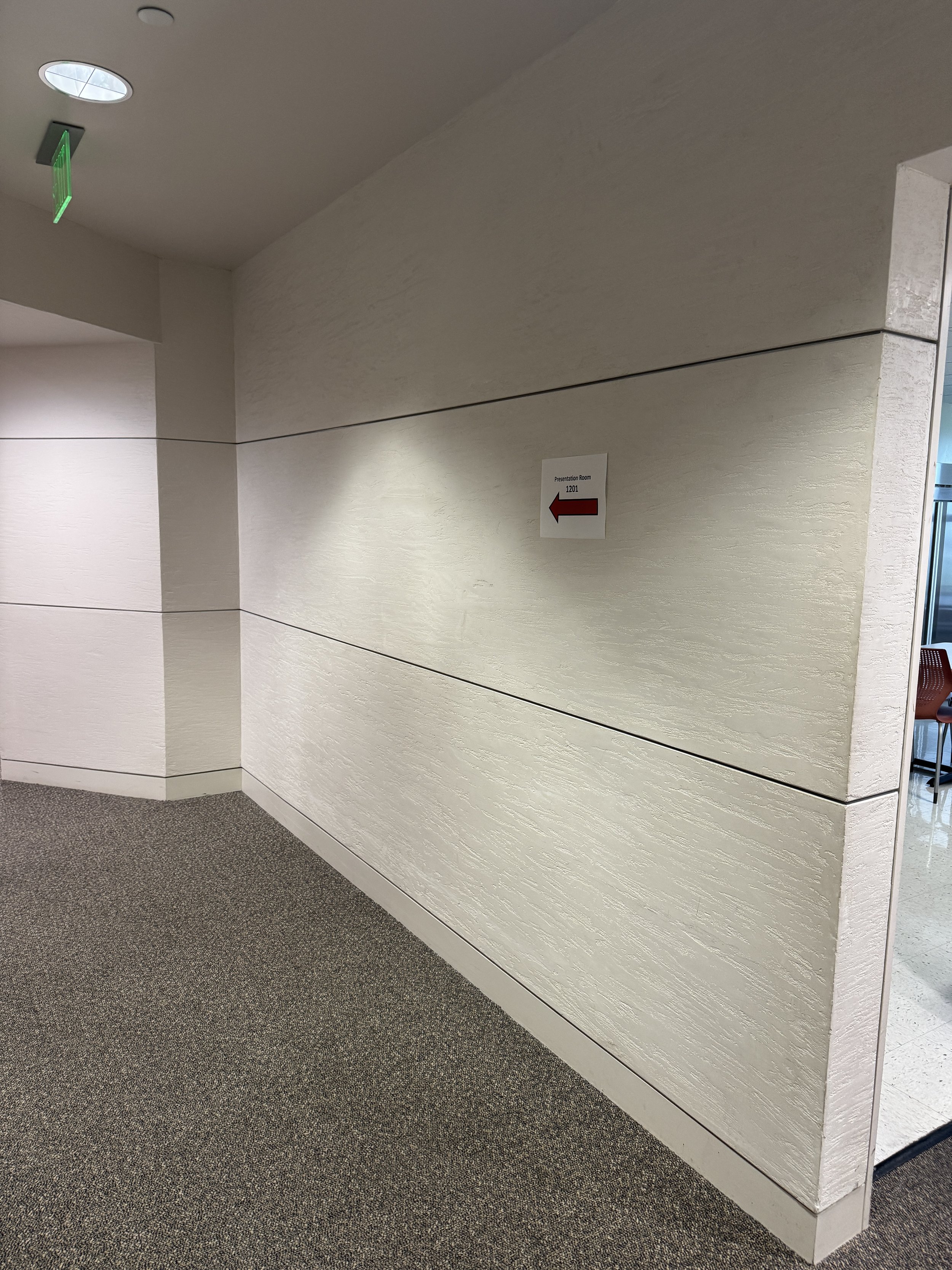 Wall A (12'2"W x 9'H)