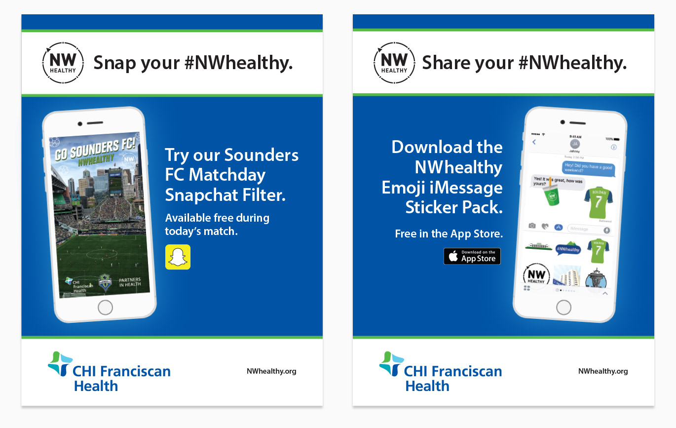 A custom Snapchat filter and iOS sticker pack were also created.