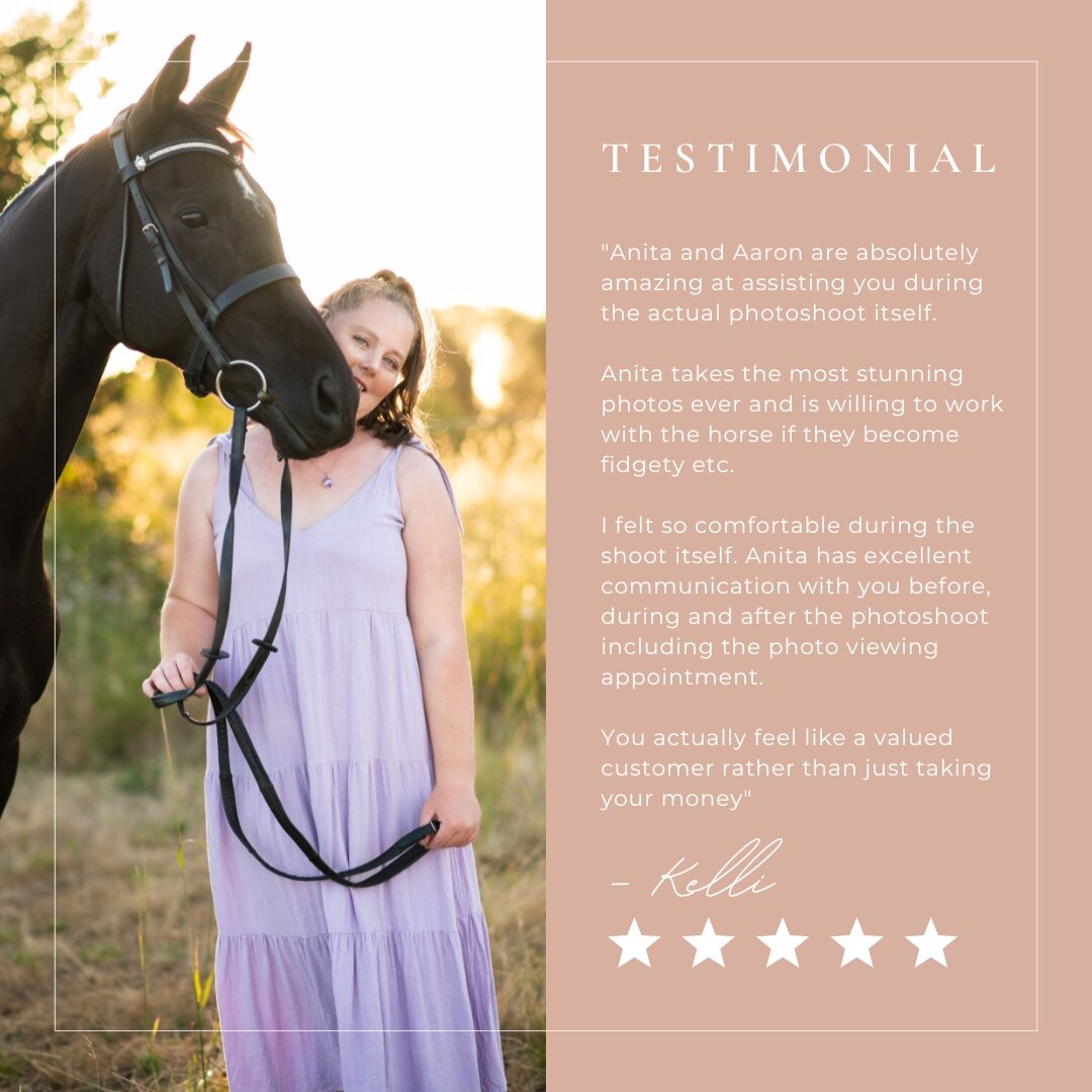 Testimonial time, brought to you by the gorgeous Kelli and her cheeky boy Jackson;
⁣
&quot;Anita and Aaron are absolutely amazing at assisting you during the actual photoshoot itself. Anita takes the most stunning photos ever and is willing to work w