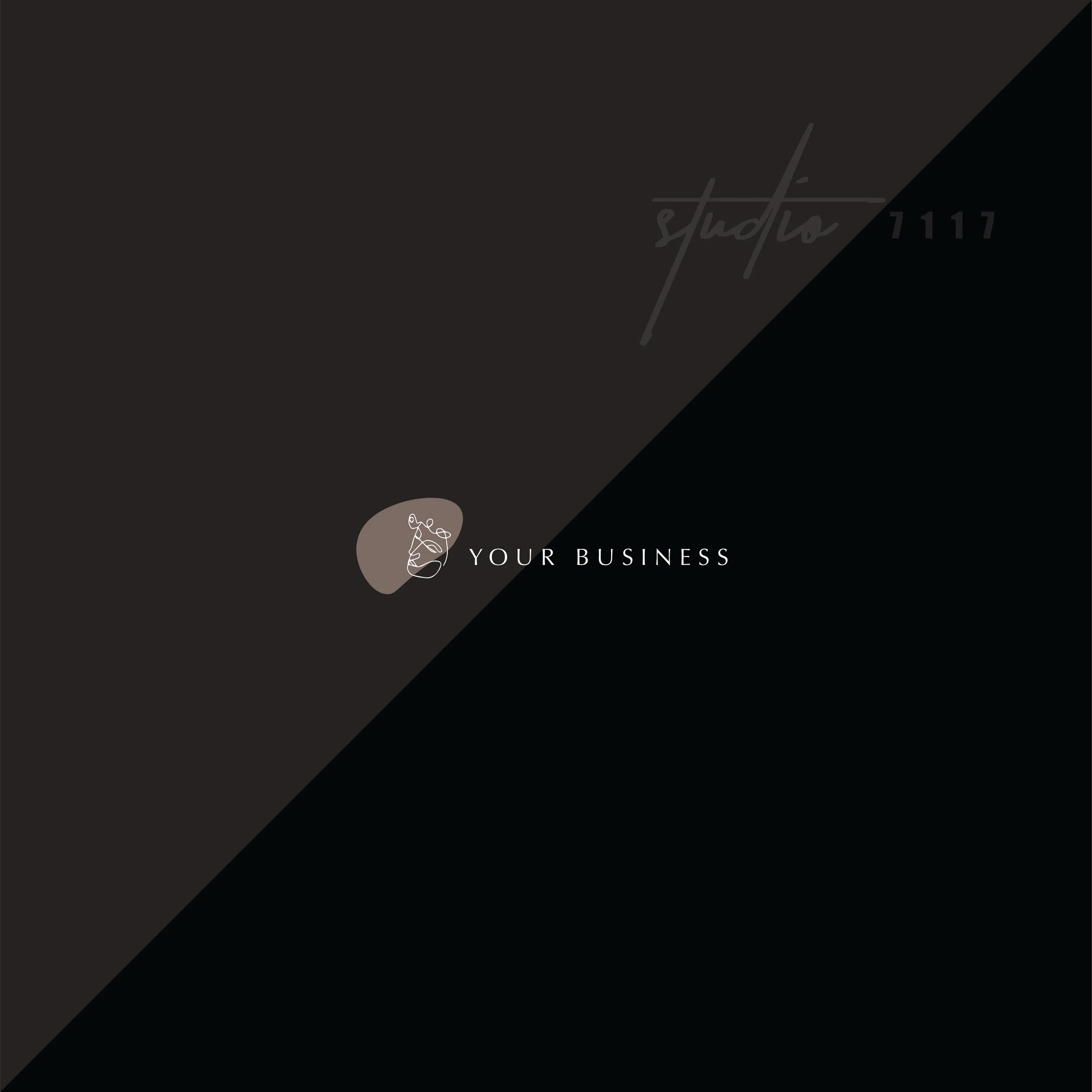 Pre-Made Contour Face Logo