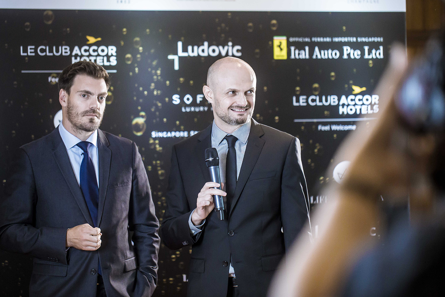 Ludovic Tendron interviewing Edouard Cossy. global Director Grand Siècle at Laurent Perrier