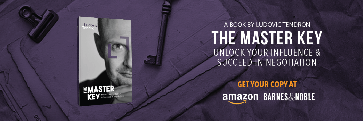 Ludovic Tendron's book on influence, negotiation and building better agreements.