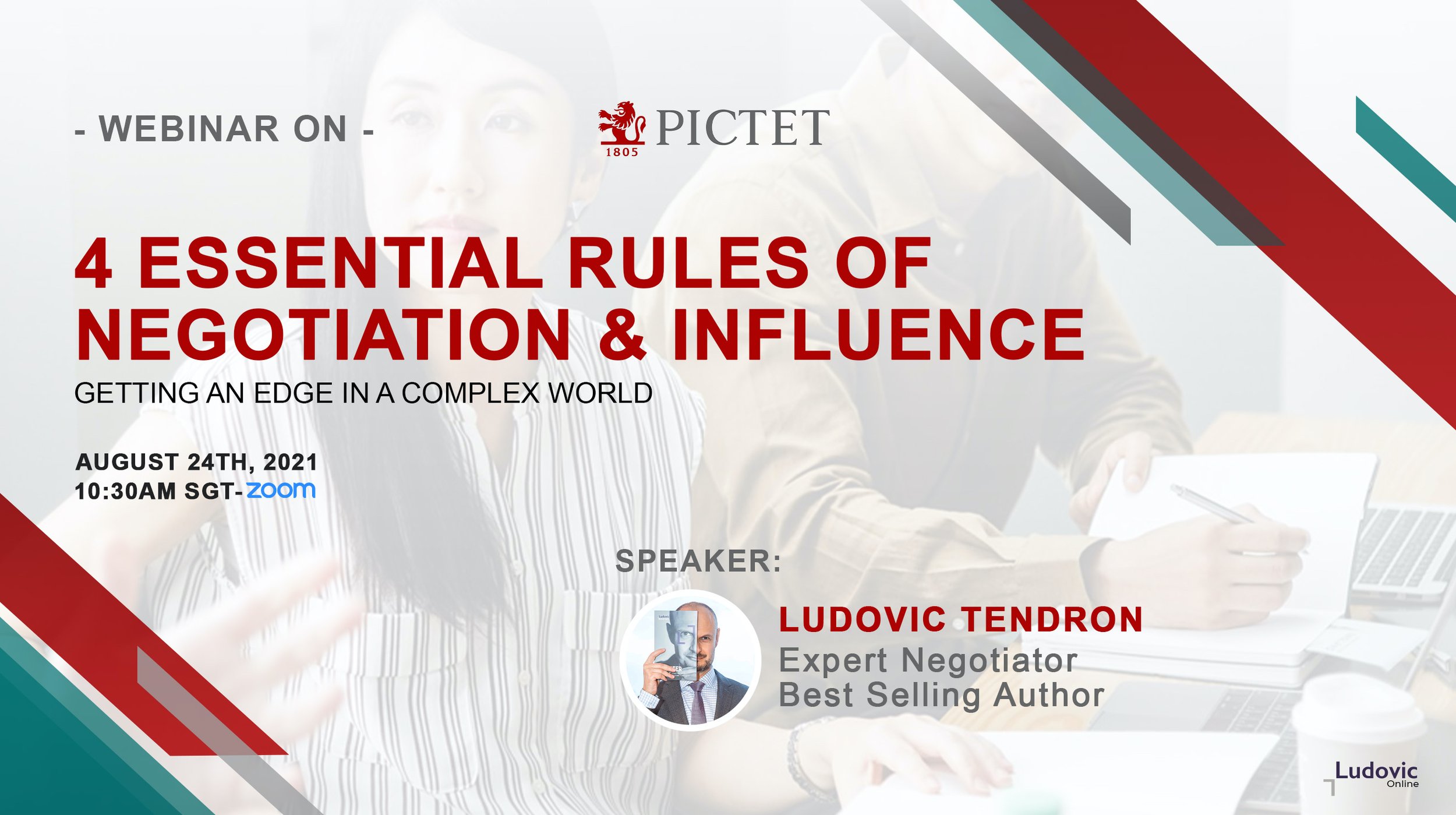 Negotiation training classes to Pictet Asia by