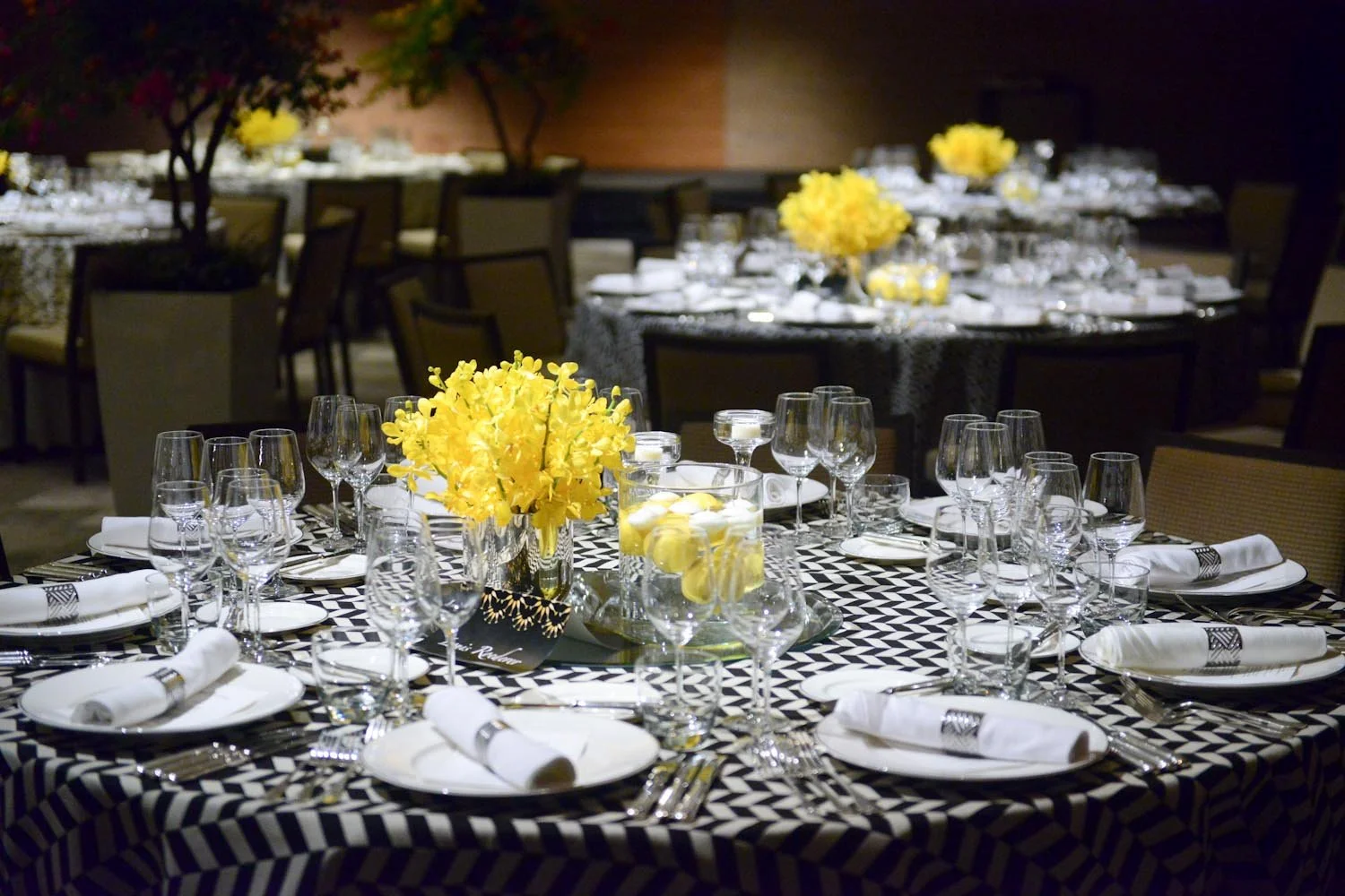 Dining table set for Singapore Fête le Champagne 2015.
