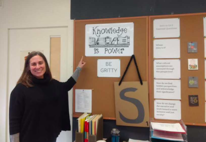 Ms. Crossman reinforcing the impact of reading for knowledge and understanding