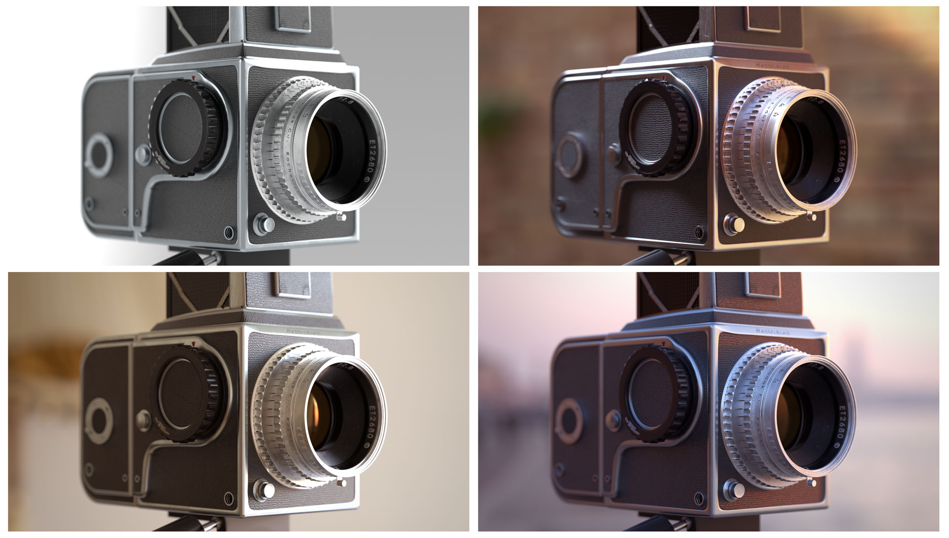 Lighting variations created with the Instant Lighting Kit