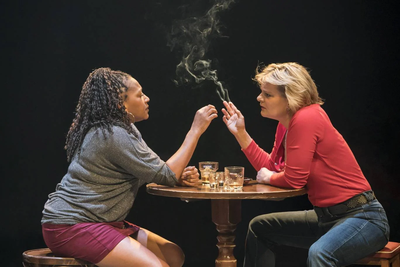 Clare Perkins and Martha Plimpton in Sweat. Photo courtesy of Johan Persson (2018).