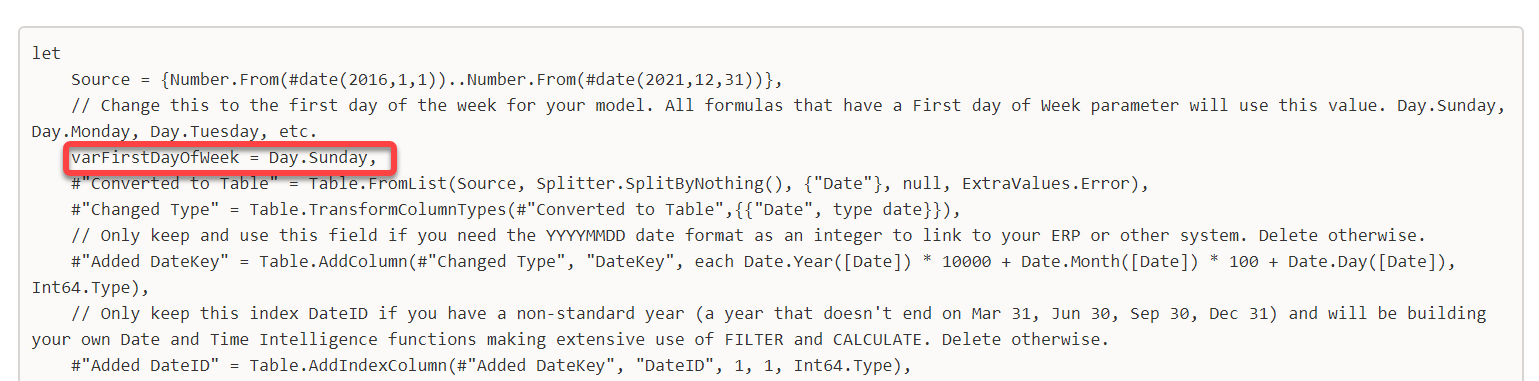 Change The Day Your Week Starts In Power Query Ehansalytics