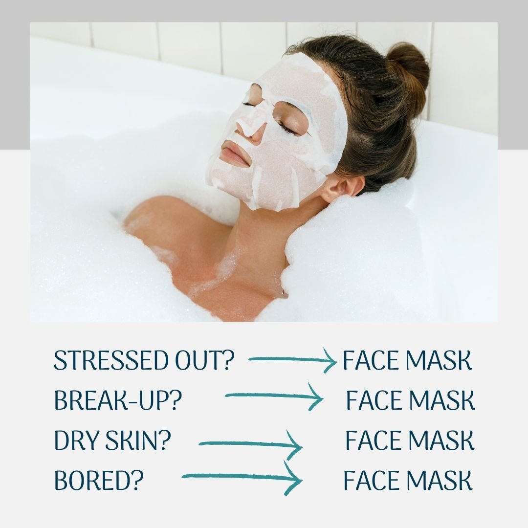 No matter if you're feeling grumpy, gleeful, or somewhere in between, there's a facial mask out there ready to turn your frown upside down&mdash;literally! We offer many options from Sorella Apothecary, Face Reality and Marisa's Skin Care....
