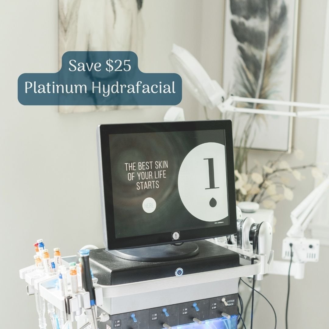 Now is the time to greet spring with our ever popular seasonal facial! Save $25 on our Platinum Hydrafacial $290 (reg $315)

Dermaplaning + Hydrafacial + Hydrating Booster + LED therapy will leave you fresh as a spring tulip!
It&rsquo;s really all yo