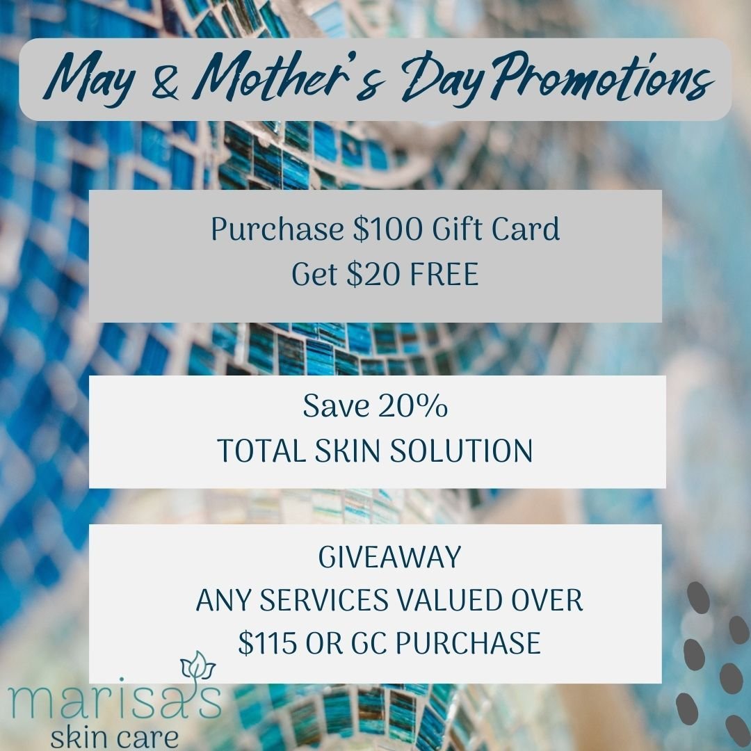 Take advantage of our May and Mother's Day Promotions, now on sale until 5/15! Plus, don't miss out on the chance to win our $500 giveaway - simply purchase any gift card promotion or skincare service valued over $115 to be automatically entered! Pur